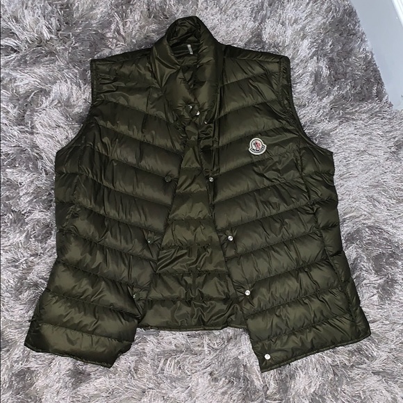 green moncler vest
